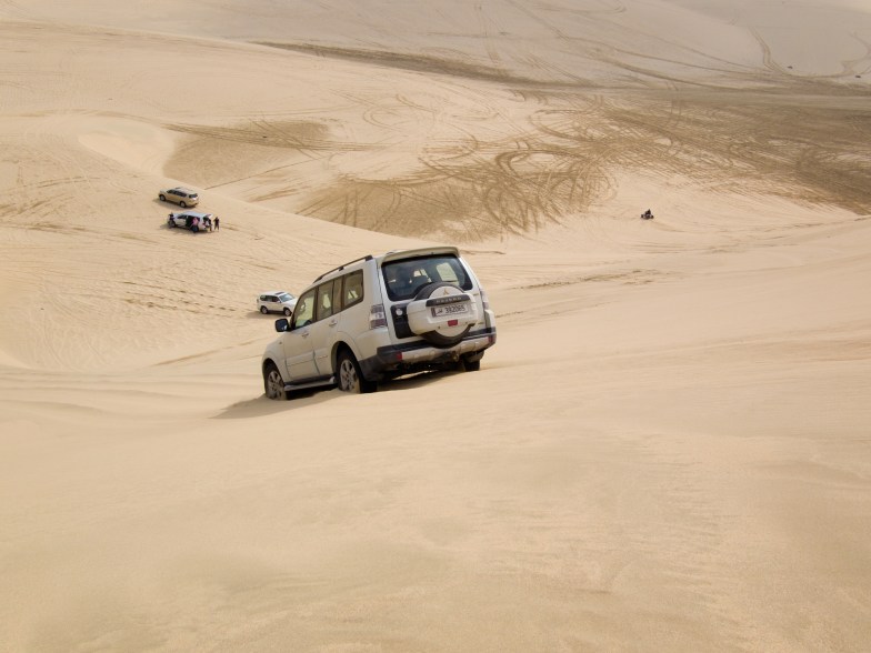 Dune bashing in Qatar