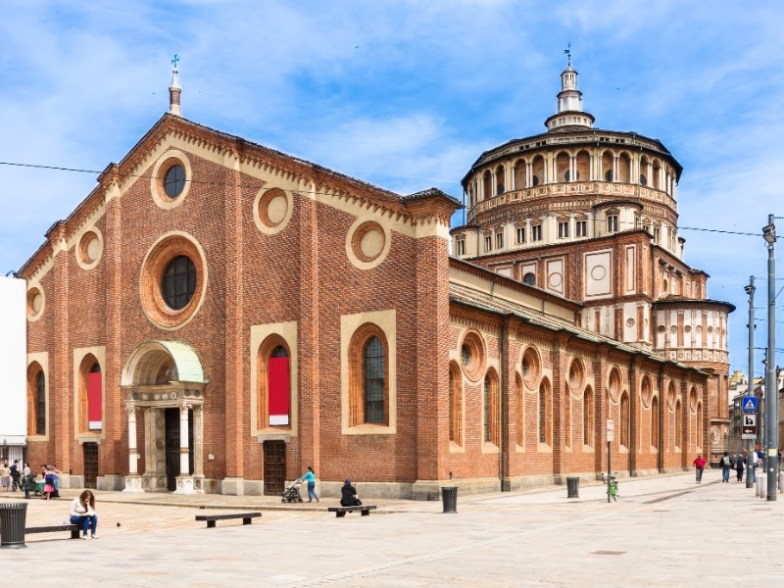 The Last Supper is inside the Church of Santa Maria delle Grazie