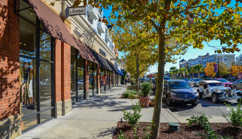 A popular place for shopping, dining and living