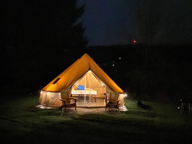 Peaceful surroundings in a rustic place